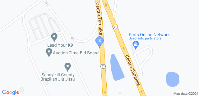 Map to Schuylkill County Brazilian Jiu Jitsu, LLC